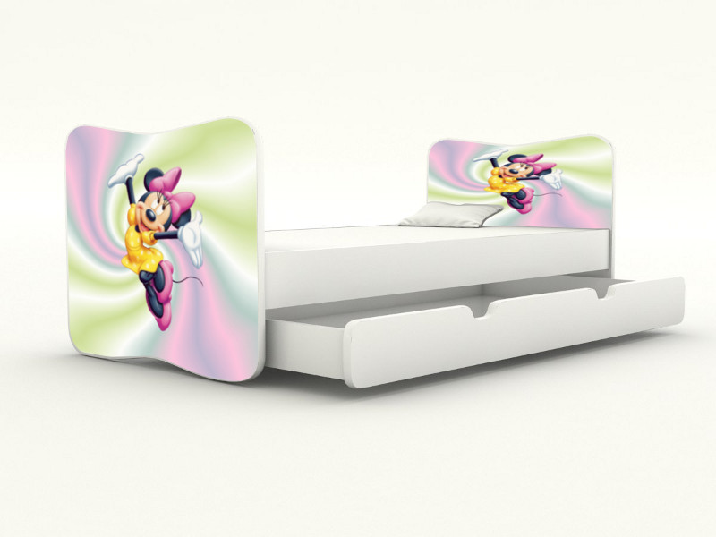 Becks posteľ bez bočnice + úložný priestor Minnie 2